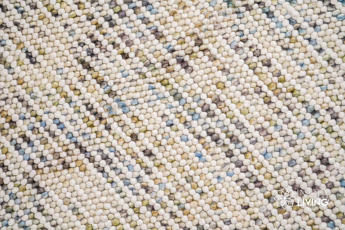 Pastel rug placed in a kids room setting