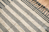 Striped rug pattern detail