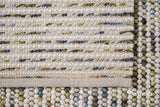 Colorful pastel loop rug detail showing multiple hues