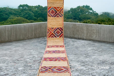 Artisanal Multicolor Jute Rag Runner for entryway or Hallway, Sustainable Home Decor, High-Quality Craftsmanship, custom made, Colourful rug