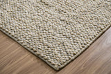 Cashew Loop wool rug — close-up detail of the wool loop weave and edge