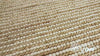 Handwoven Natural Wool Jute Striped Chunky rug, Modern Scandinavian Style decor, Soft & Pet Friendly, Custom made in all sizes
