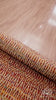 Multi Blend Orange Handwoven Geometric Flatweave Modern Boho Wool rug, Sustainable, Custom made