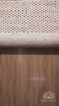 Multi Blend Hand made Chunky Looped Ivory Wool rug, Custom made Christmas Inspired Premium wool rug, Colourful Funky Kids room decor rug