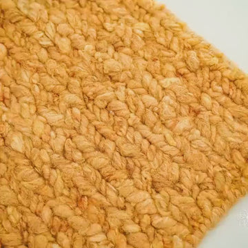 Orange Wool Rug - Custom made Textured Chunky Premium Handwoven Wool Rug for Living Room Modern Decor - Custom Sizes Available