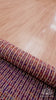 Purple Handwoven Multi Blend Geometric Flatweave Modern Boho Wool rug, Custom made in any size