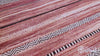 Pink Multi Striped Kilim Area Rug For Living Room,Bedroom,Handmade,Moroccan,Indian Cotton Dhurrie, Antique Bohemian Decor Carpet,Aesthetic