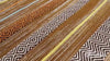 Beige striped kilim Rug | Cotton Chenille rug | Ethnic Design | Bohemian Artistic Carpet | Living Room decor