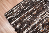 Close-up of multicolour handcarded wool texture